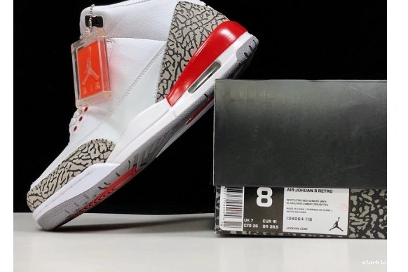 3 Retro Air 136064-116 136064-116 'Katrina' Jordan 1123